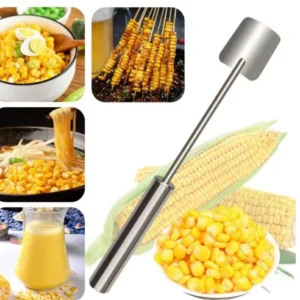 Stainless Steel Corn Thresher Cutter Peeler Kernel Remover Kitchen Cob Stripper
